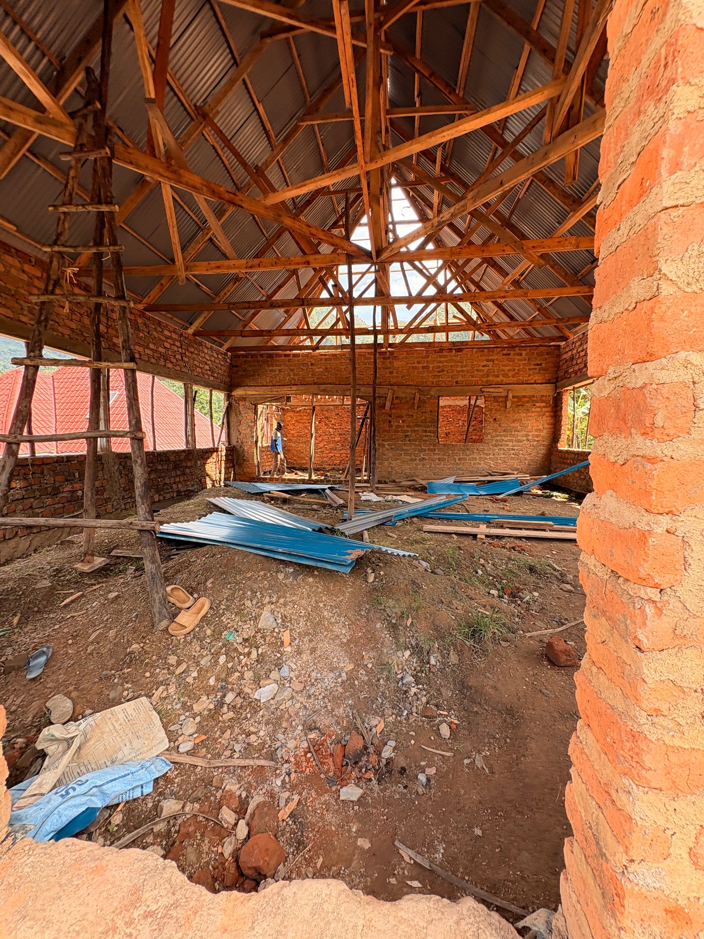 Construction in Buhoma