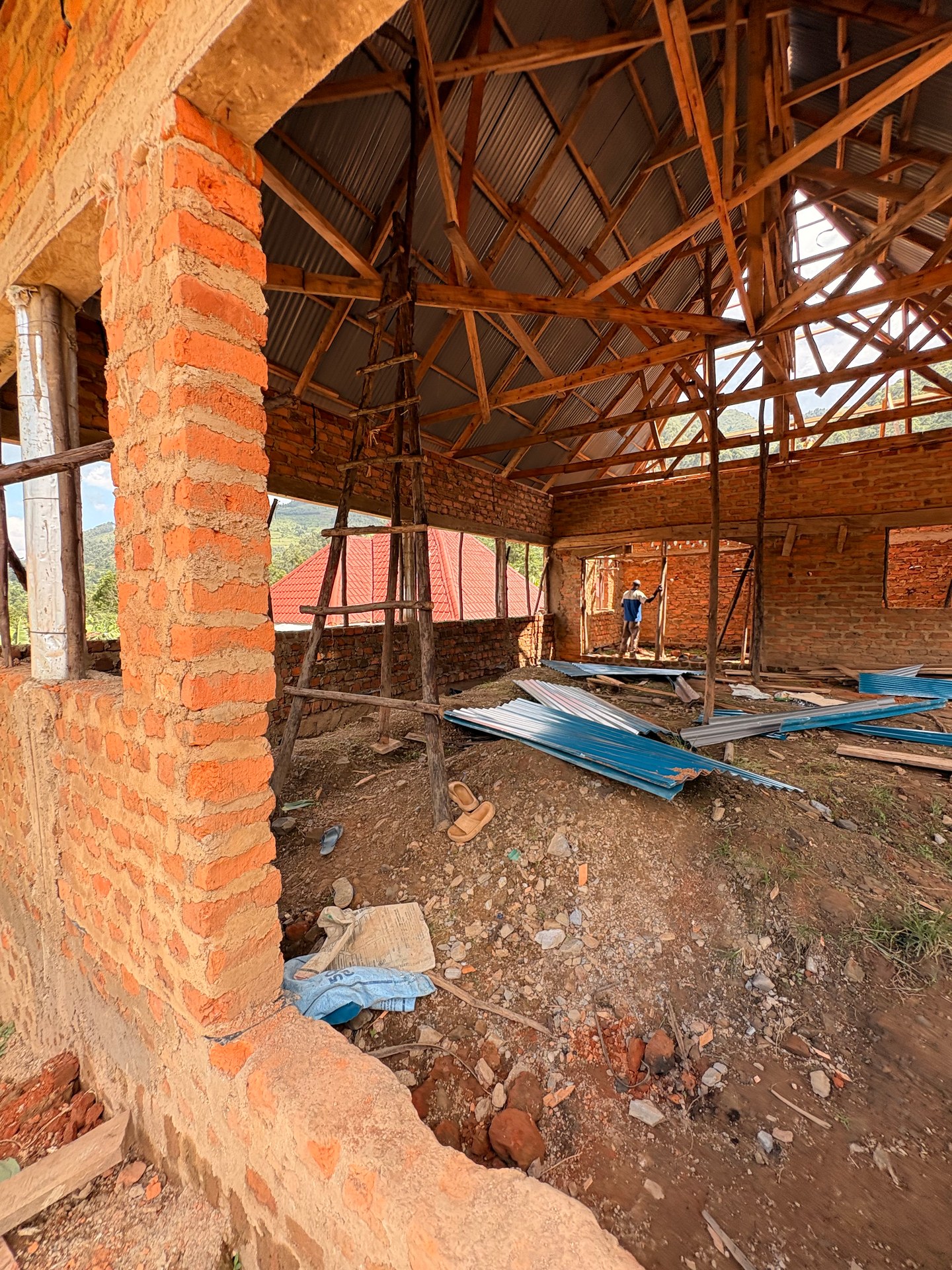 Construction in Buhoma