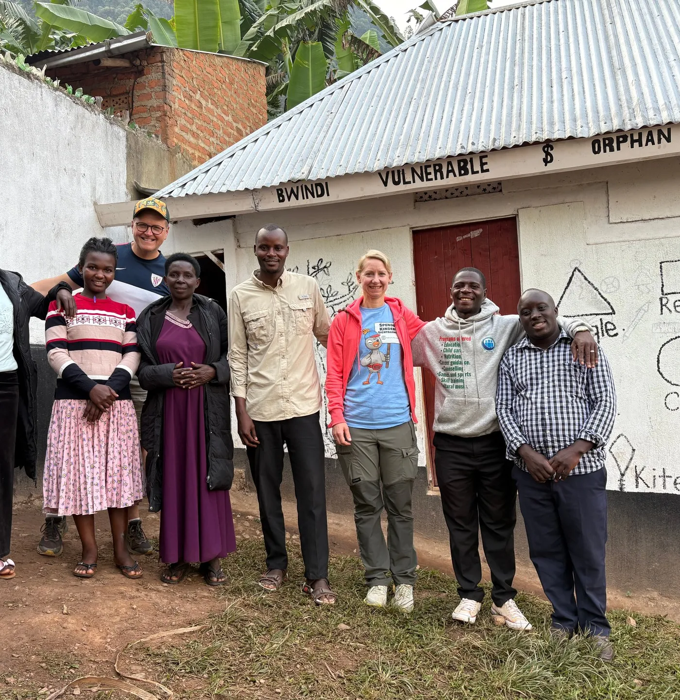 Community members in Buhoma village, Bwindi region, Uganda, June 2026. Photo: Mark Suer